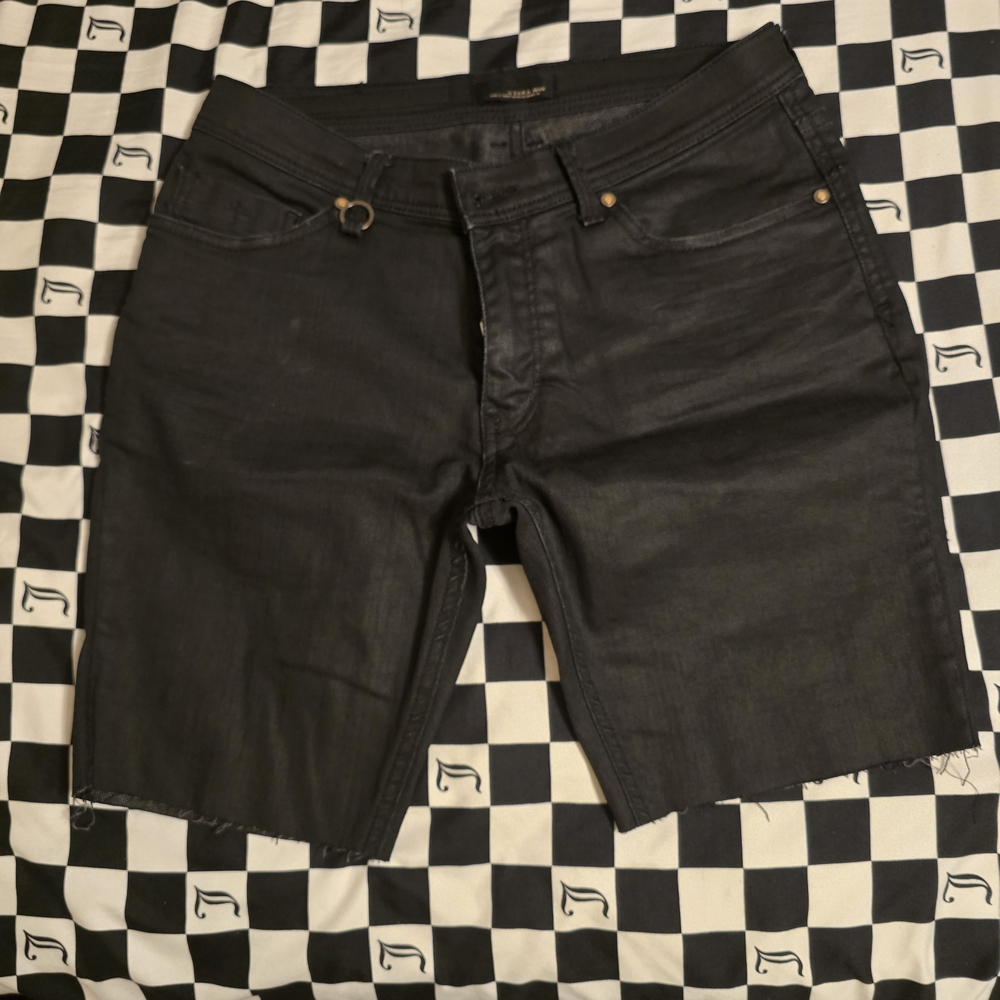 Zara Men's Dark Gray Jean Shorts